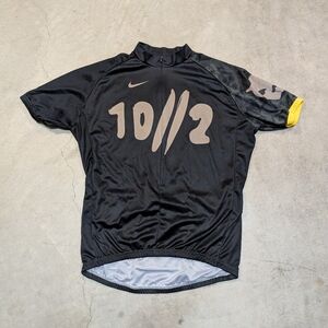 Nike 10//2 Cycling Jersey Men's XL Black Brown Yellow